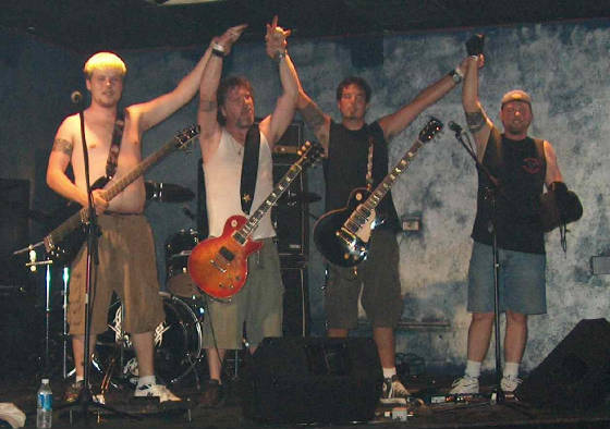 the band takes a final bow after smokin' ace's...
